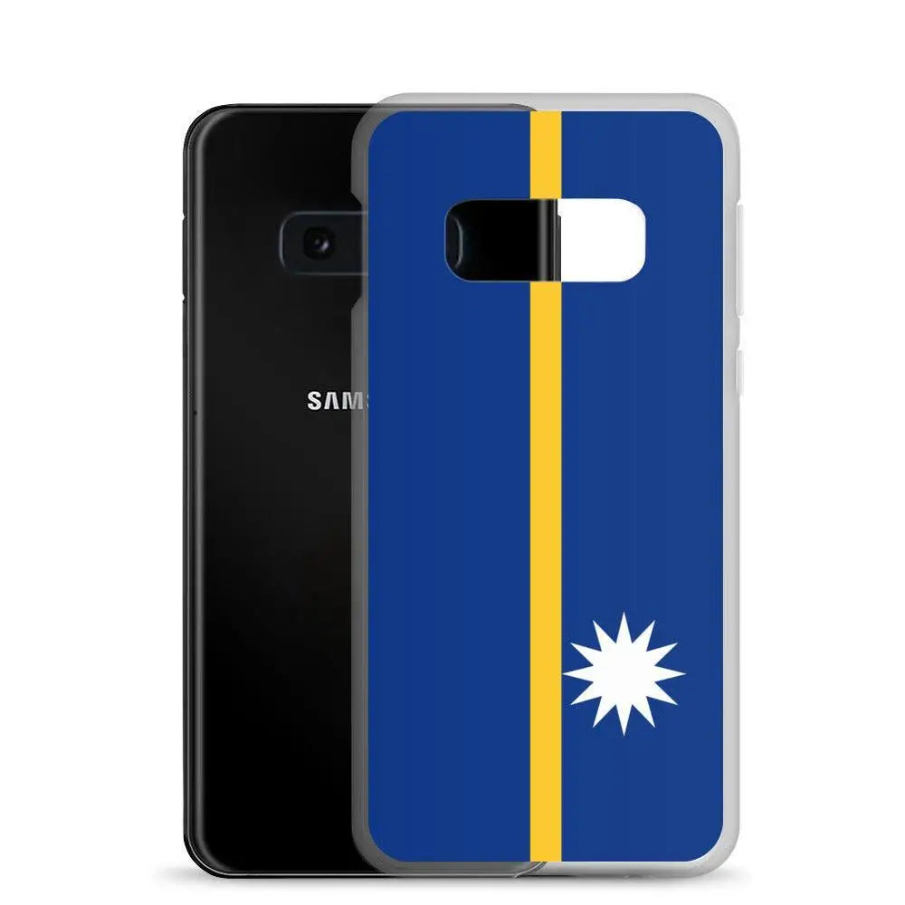 Coque samsung drapeau nauru souple antichoc compatible