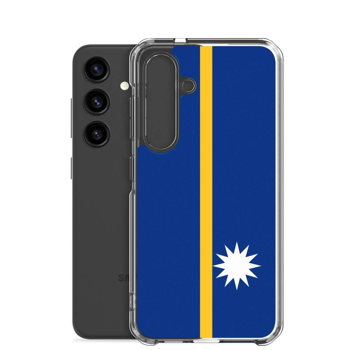 Coque samsung drapeau nauru souple antichoc compatible