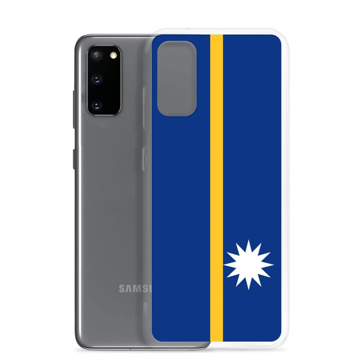 Coque samsung drapeau nauru souple antichoc compatible