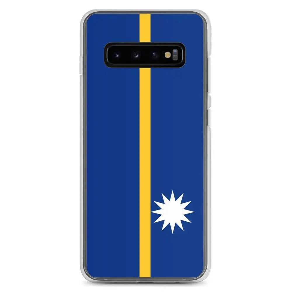 Coque samsung drapeau nauru souple antichoc compatible