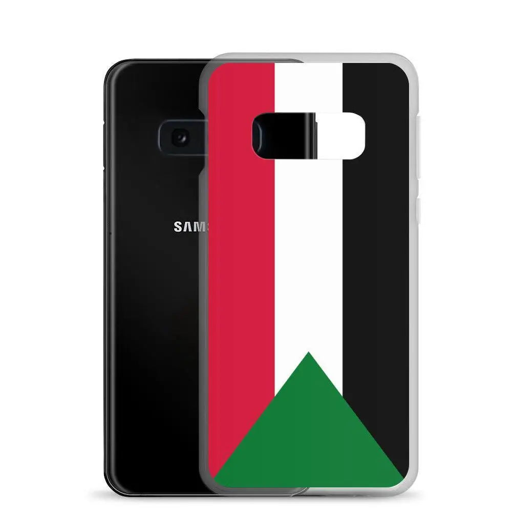 Coque samsung drapeau soudan souple antichoc resistant