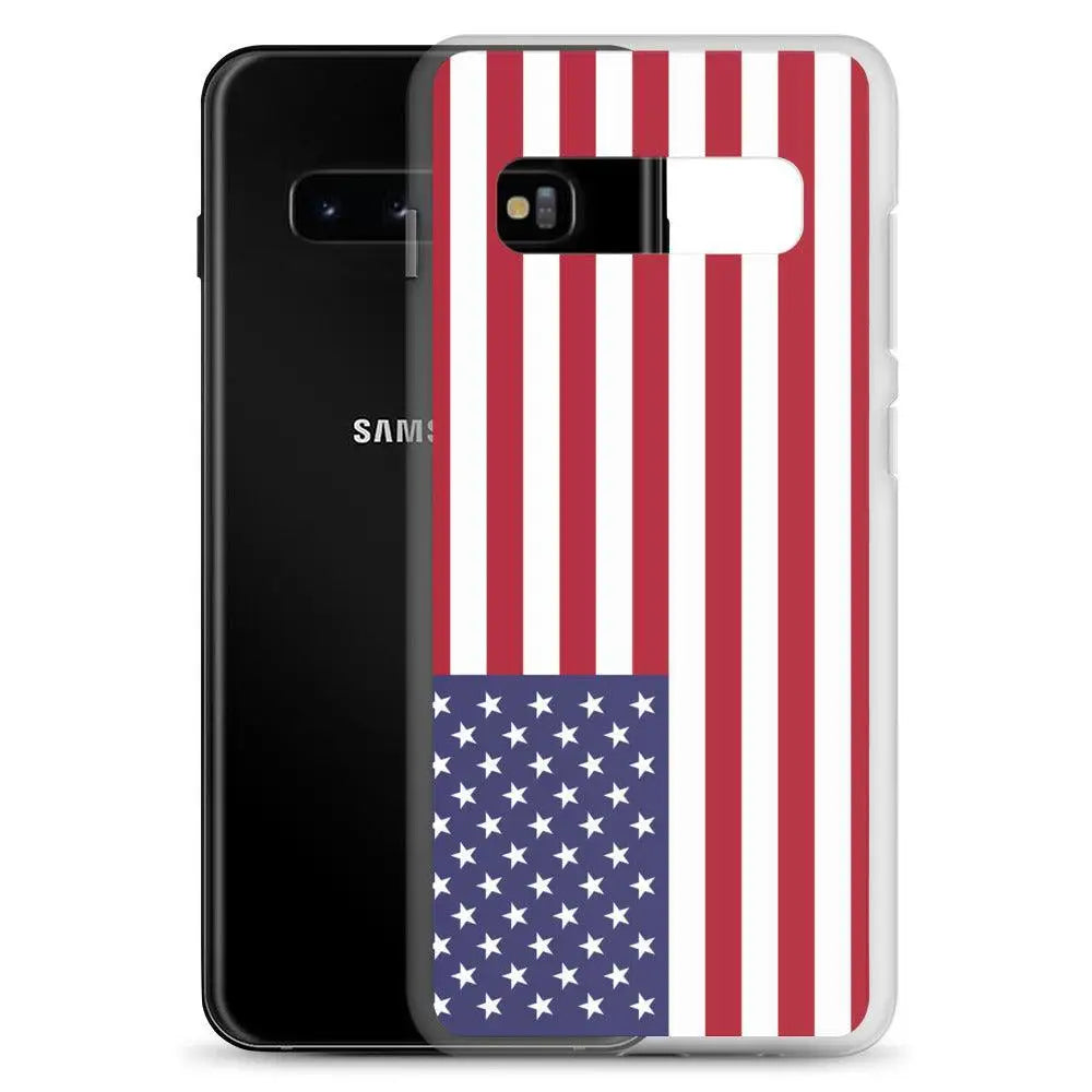 Coque samsung galaxy drapeau états-unis souple antichoc