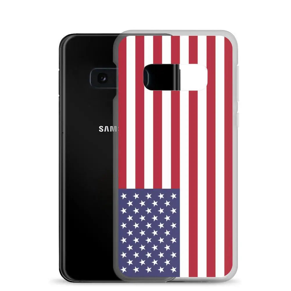 Coque samsung galaxy drapeau états-unis souple antichoc