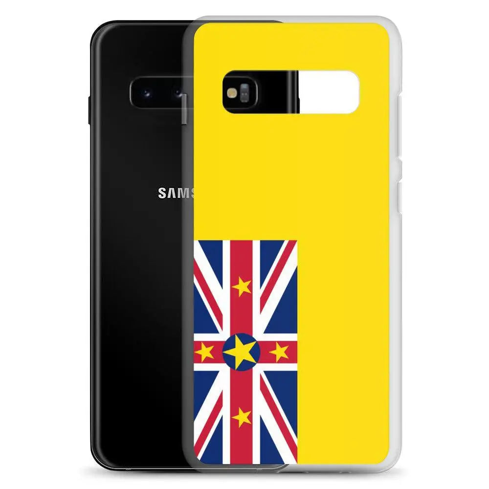 Coque samsung galaxy drapeau niue souple antichoc résistante