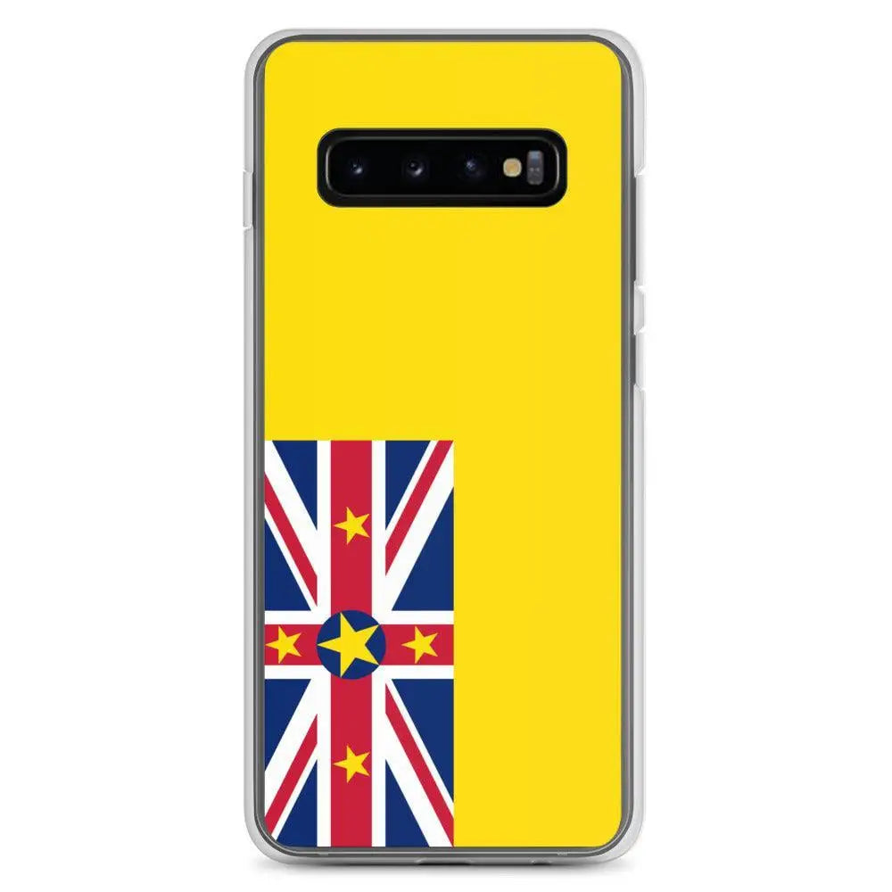 Coque samsung galaxy drapeau niue souple antichoc résistante