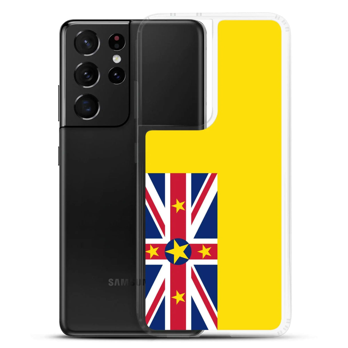 Coque samsung galaxy drapeau niue souple antichoc résistante