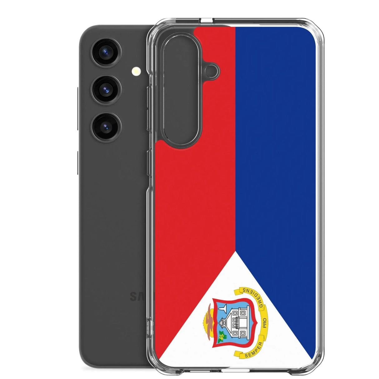 Coque samsung saint-martin souple antichoc drapeau