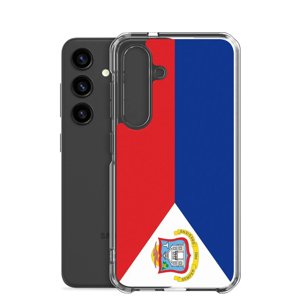 Coque samsung saint-martin souple antichoc drapeau