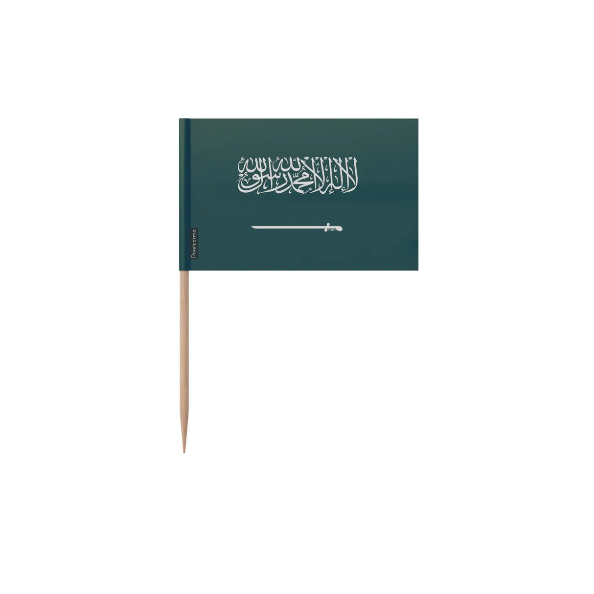 Cure-dents drapeau arabie saoudite plastique bambou festif