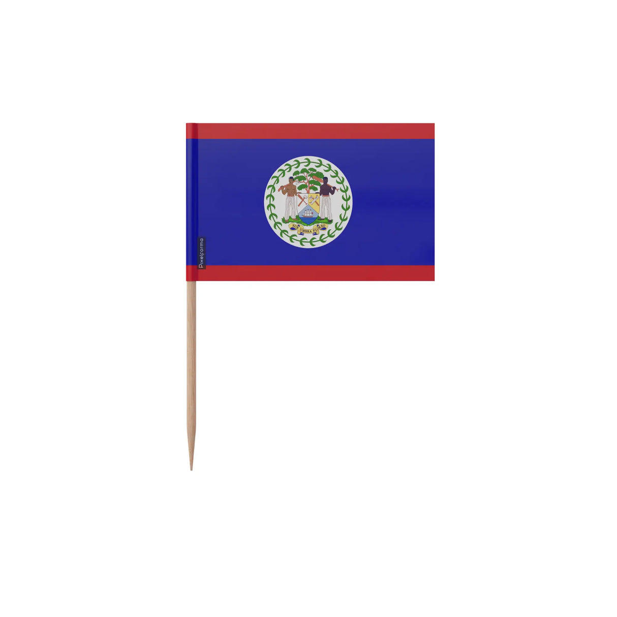 Cure-dents drapeau belize plastique adhésif bâton bambou