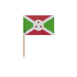 Cure-dents drapeau burundi plastique adhésif bâton bambou
