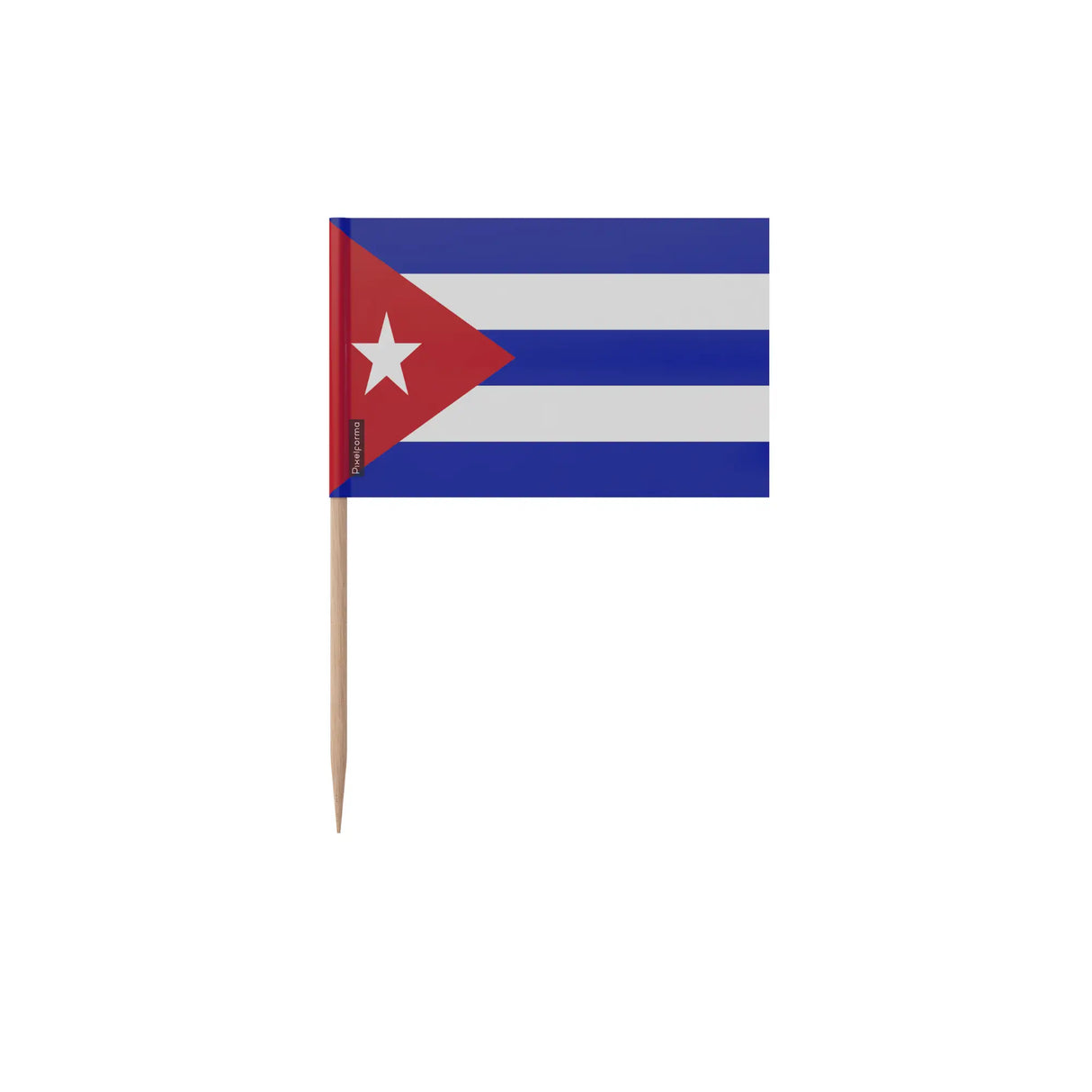 Cure-dents drapeau cuba bambou plastique décoratif