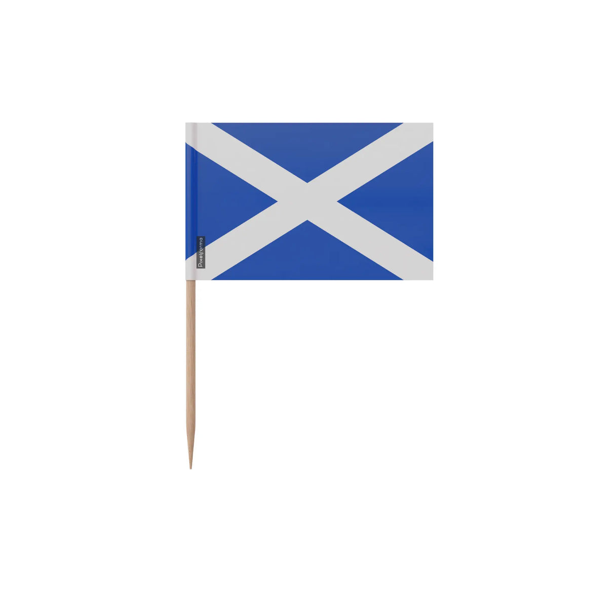 Cure-dents drapeau écosse plastique adhésif bambou