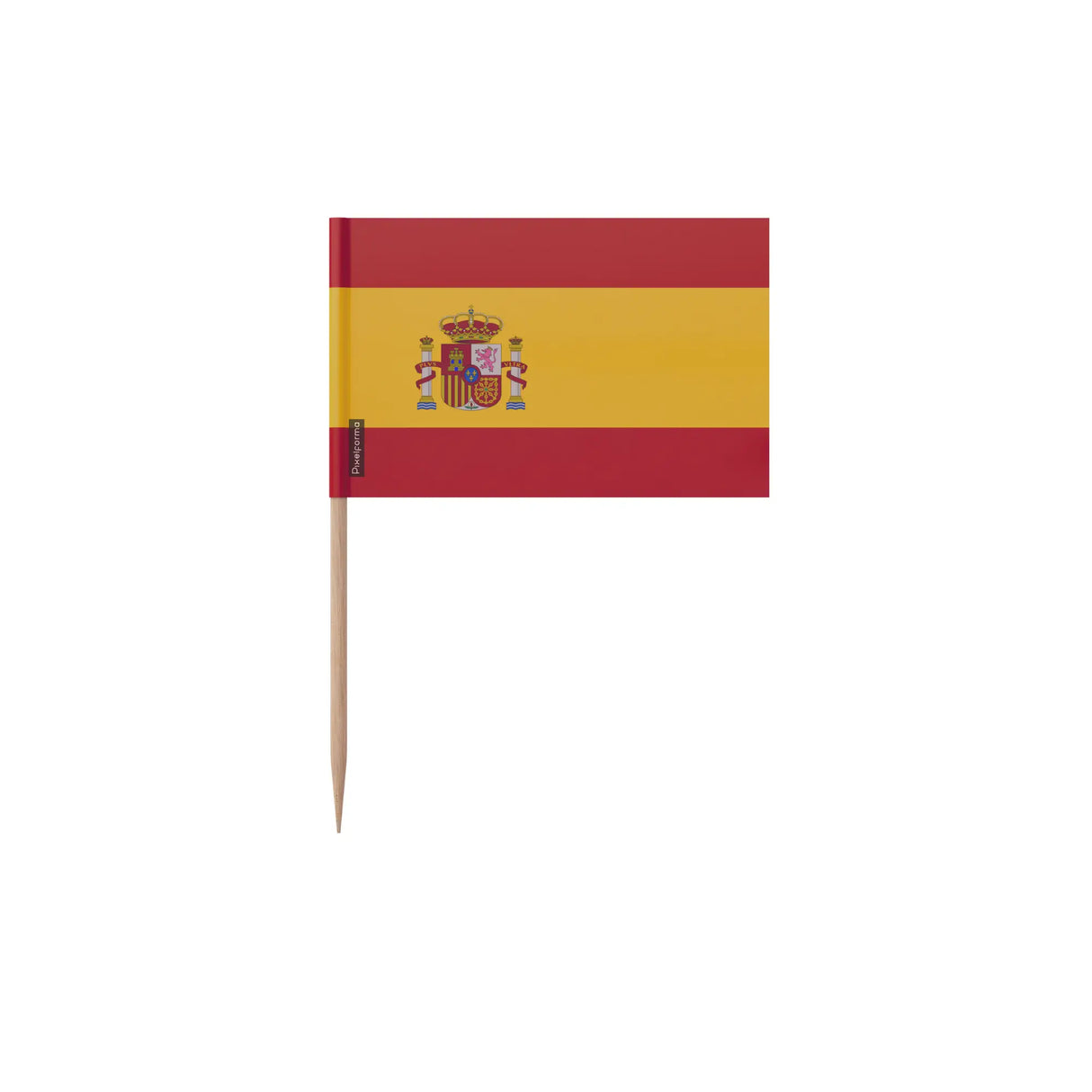 Cure-dents drapeau espagne plastique adhésif bambou élégant