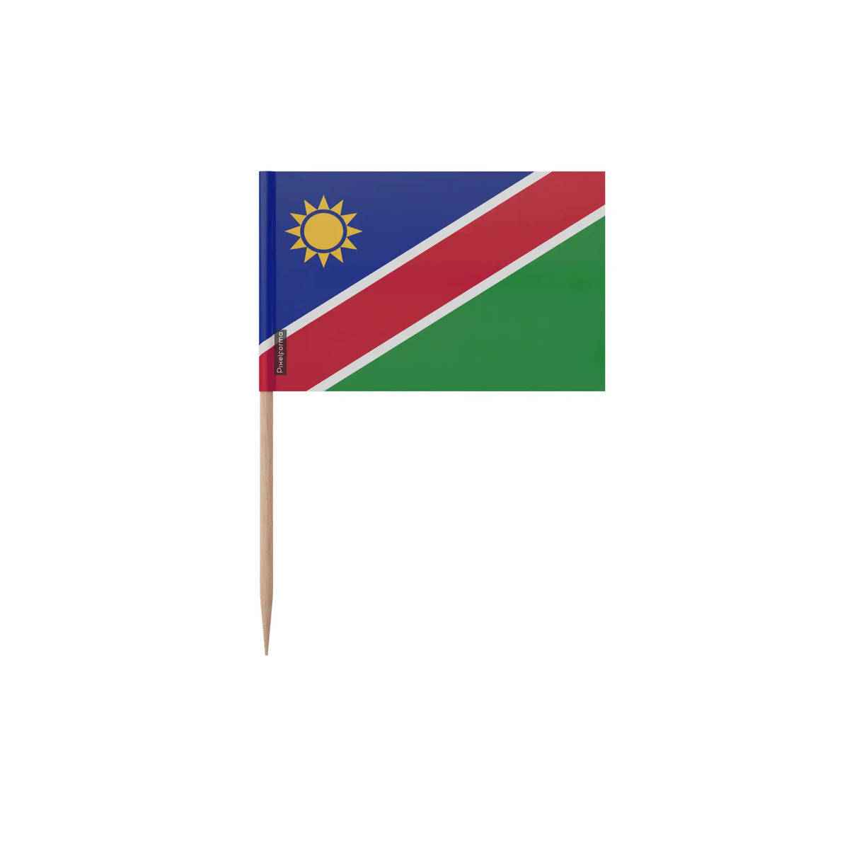 Cure-dents drapeau namibie bambou plastique adhésif