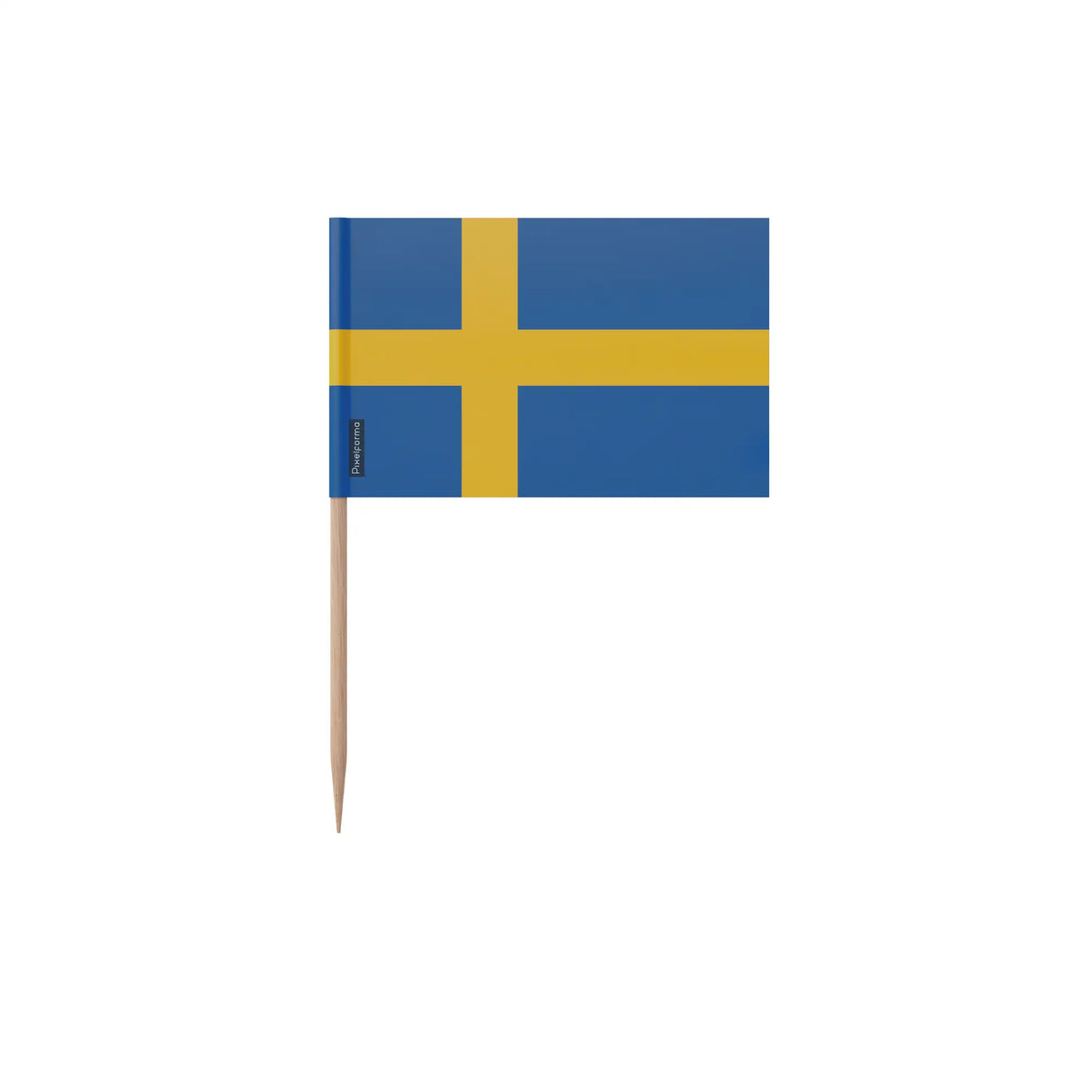 Cure-dents drapeau suède plastique adhésif bâton bambou