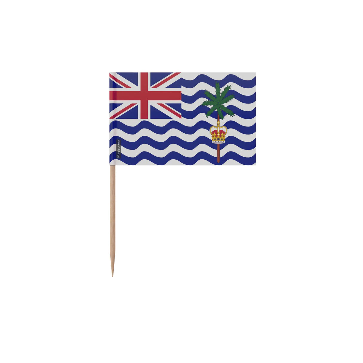 Cure-dents drapeau territoire britannique océan indien plastique