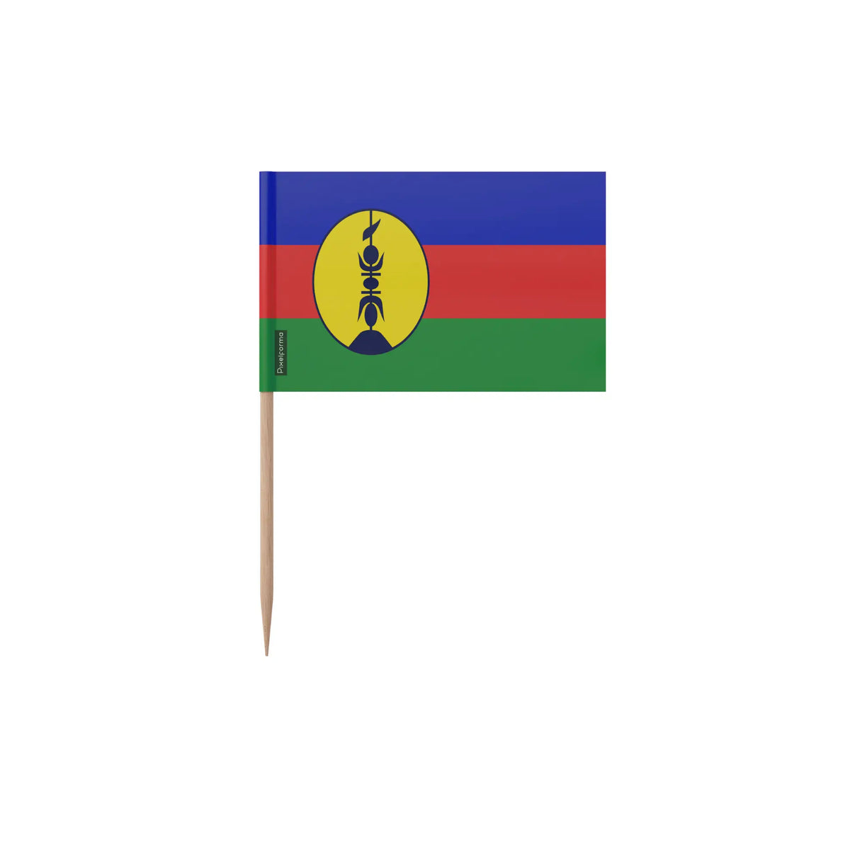 Cure-dents drapeaux nouvelle-calédonie plastique bambou