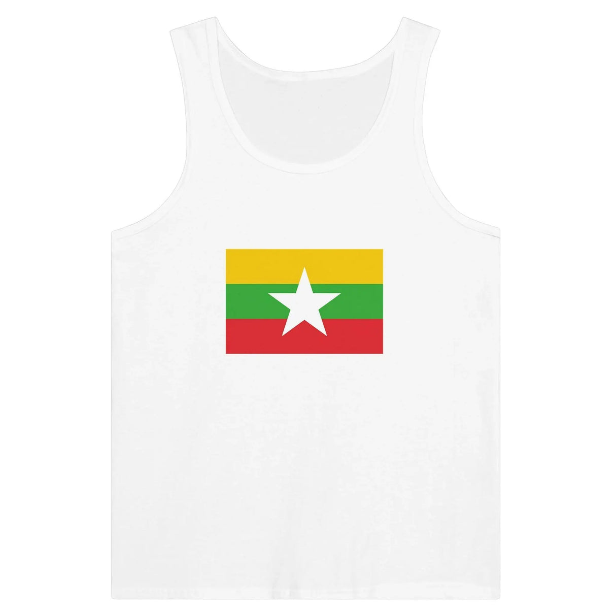 Débardeur drapeau birmanie coton peigné douceur supérieure