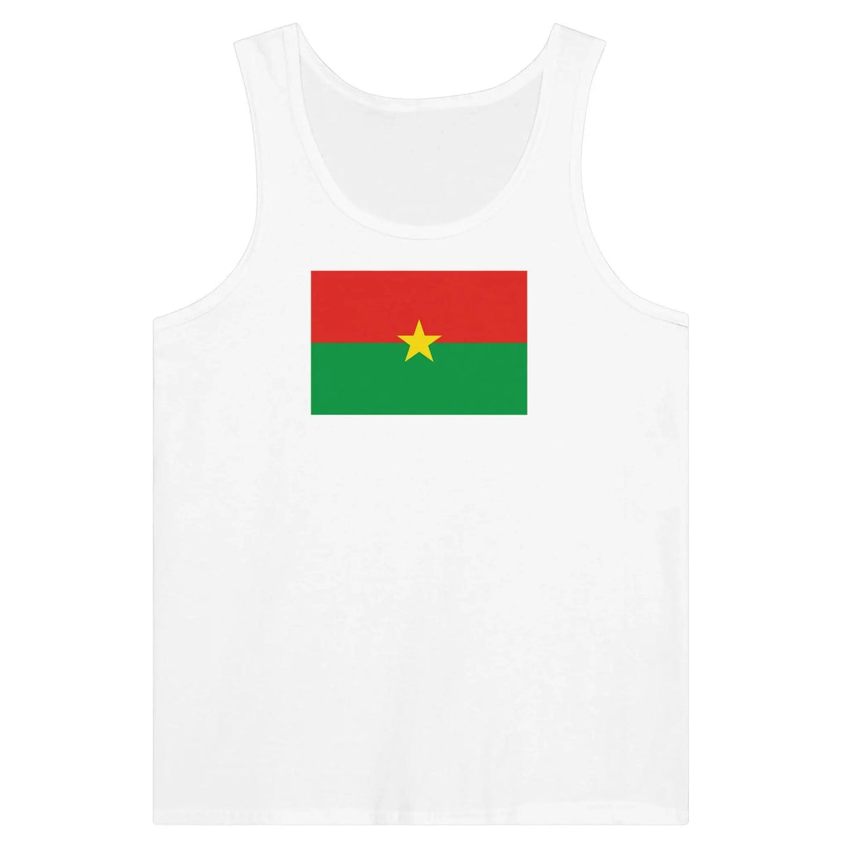 Débardeur drapeau burkina faso tissu léger couleur vive