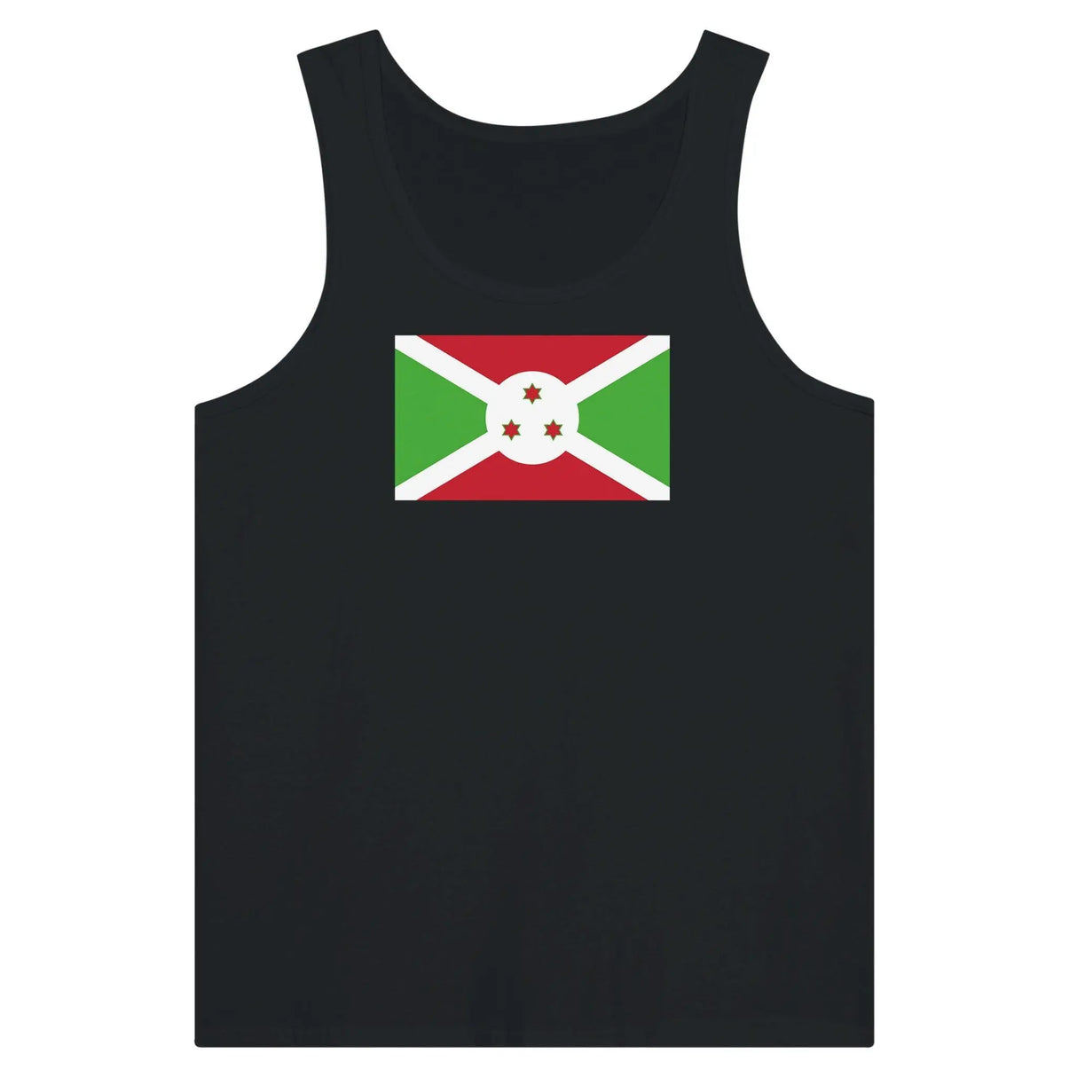 Débardeur drapeau burundi tissu léger couleurs résistantes