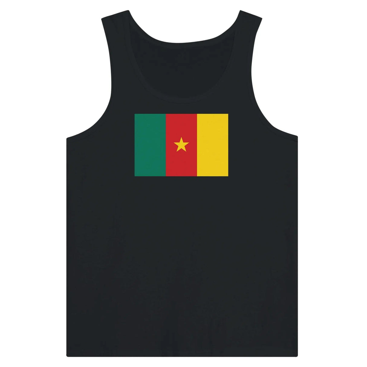 Débardeur drapeau cameroun tissu léger couleur vive