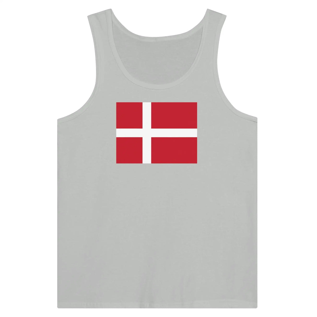 Débardeur drapeau danemark tissu léger filé à l’anneau