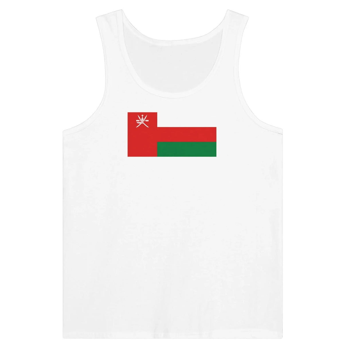 Débardeur drapeau d’oman tissu léger imprimé confortable