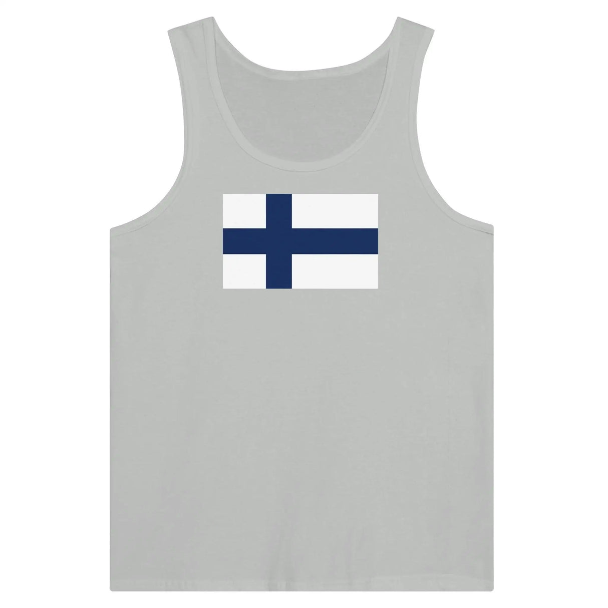 Débardeur drapeau finlande tissu léger filé à l’anneau