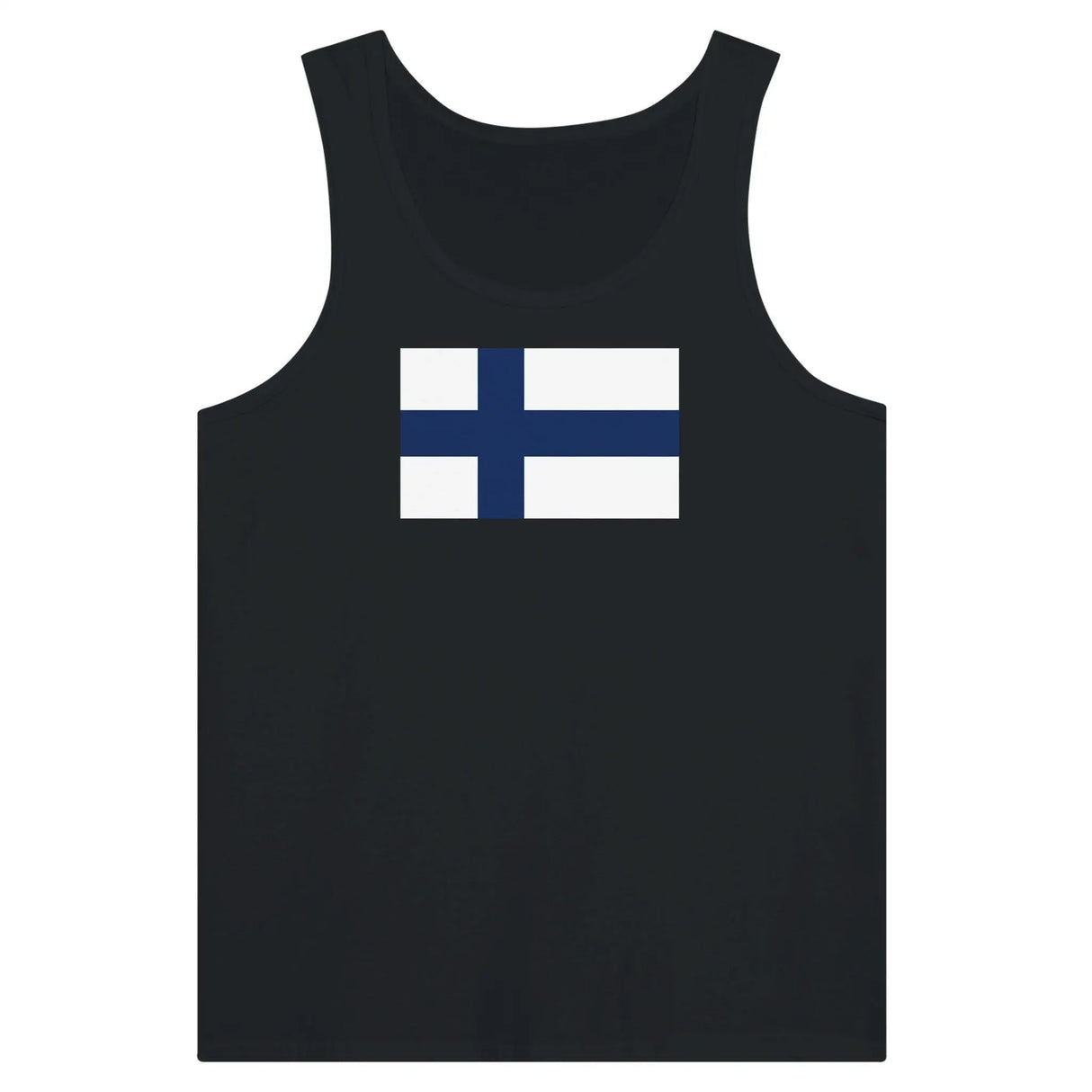 Débardeur drapeau finlande tissu léger filé à l’anneau
