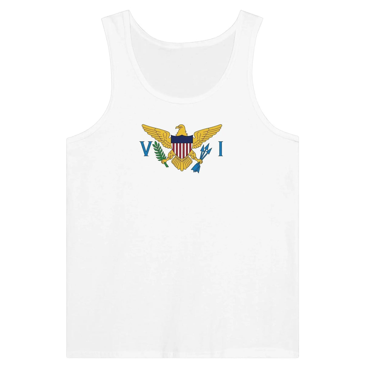 Débardeur drapeau îles vierges tissu léger filé à l’anneau