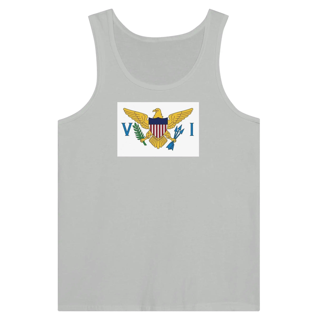 Débardeur drapeau îles vierges tissu léger filé à l’anneau