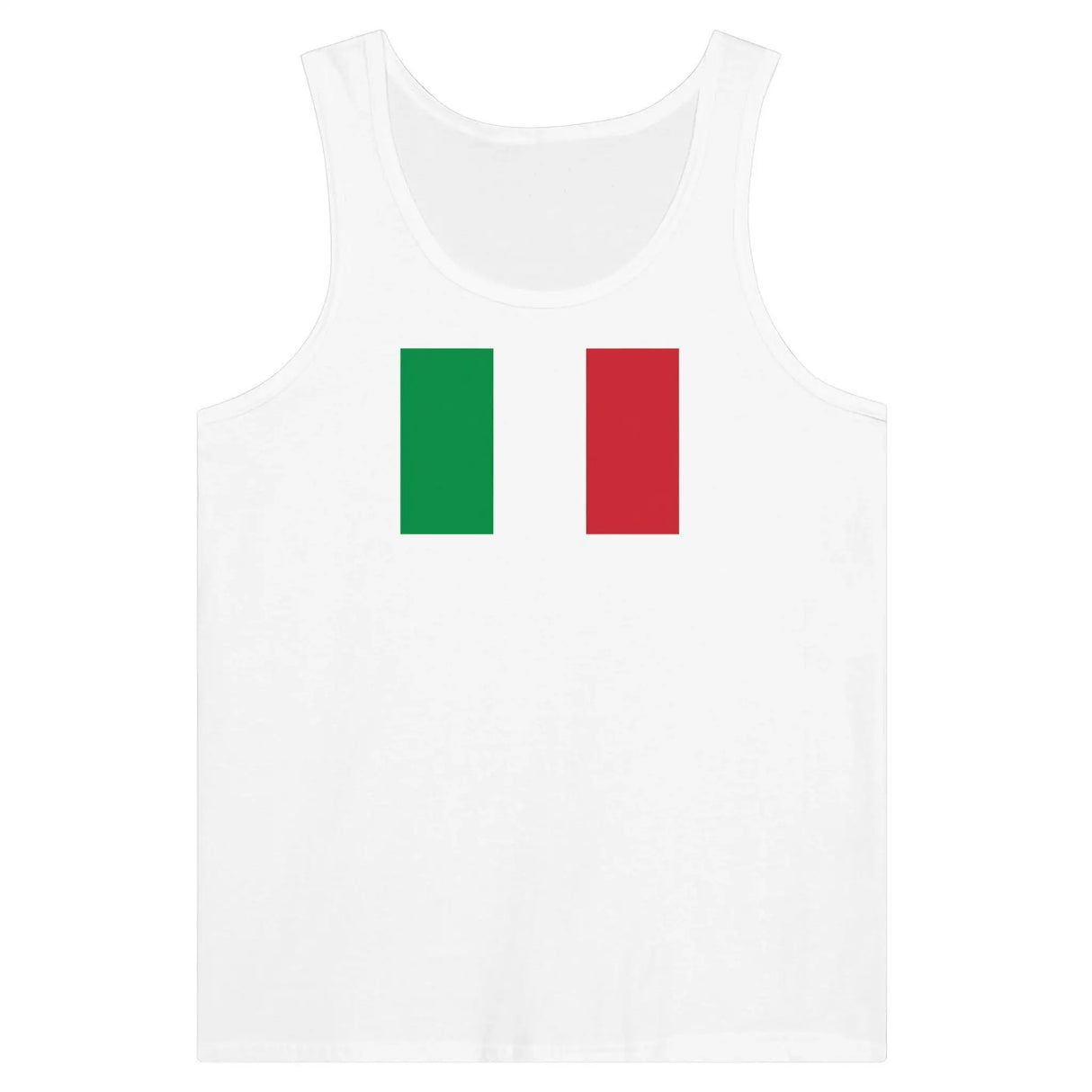 Débardeur drapeau italie coton peigné tissu léger