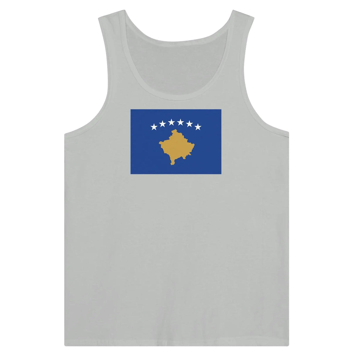 Débardeur drapeau kosovo tissu léger filé à l’anneau