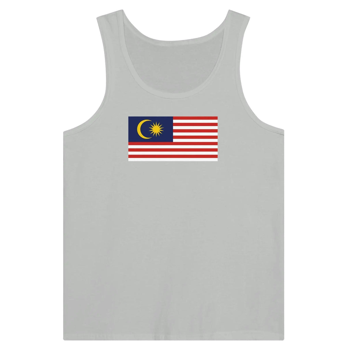 Débardeur drapeau malaisie tissu léger coton peigné