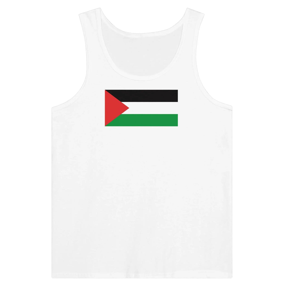 Débardeur drapeau palestine coton peigné tissu léger