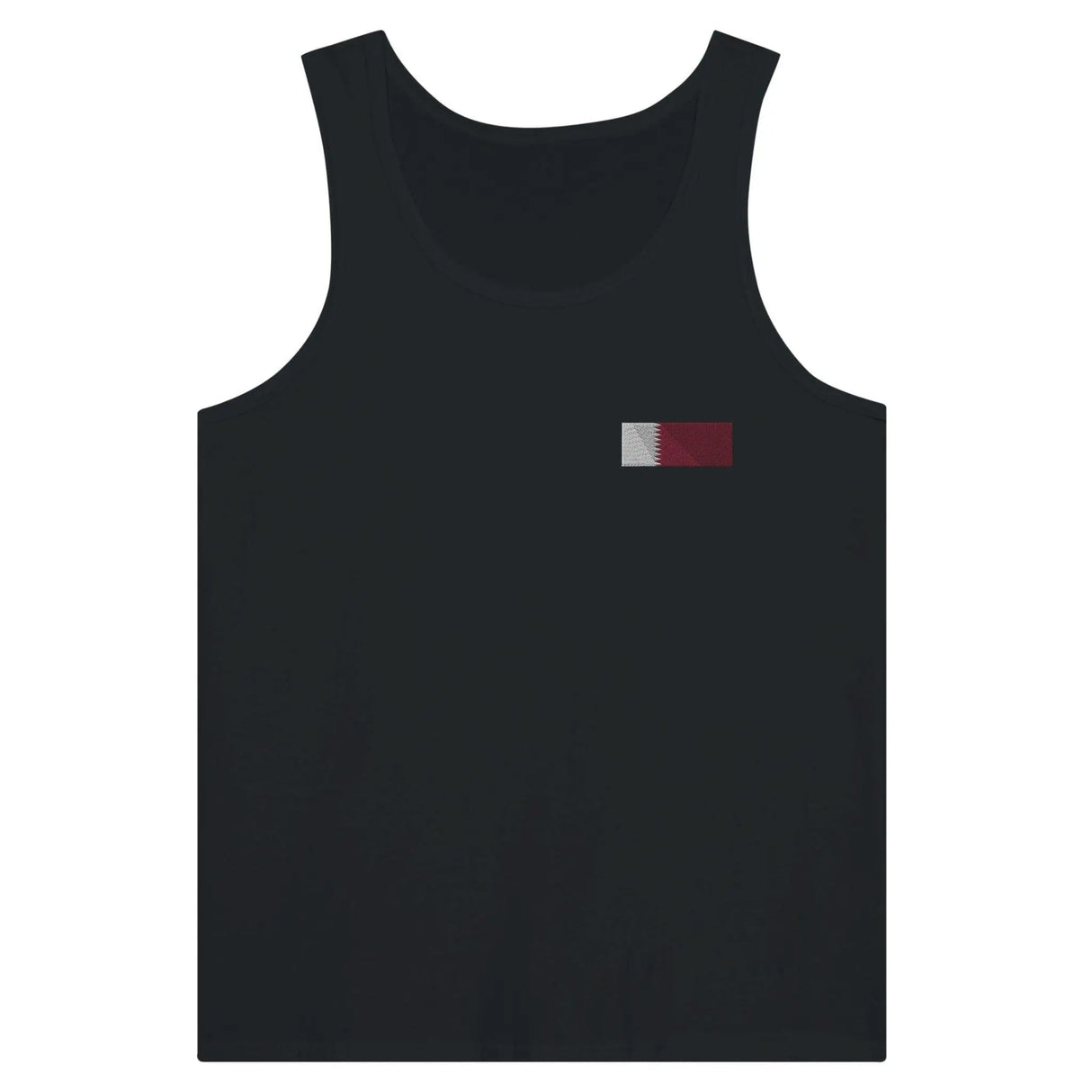 Débardeur drapeau qatar broderie couleur tissu léger