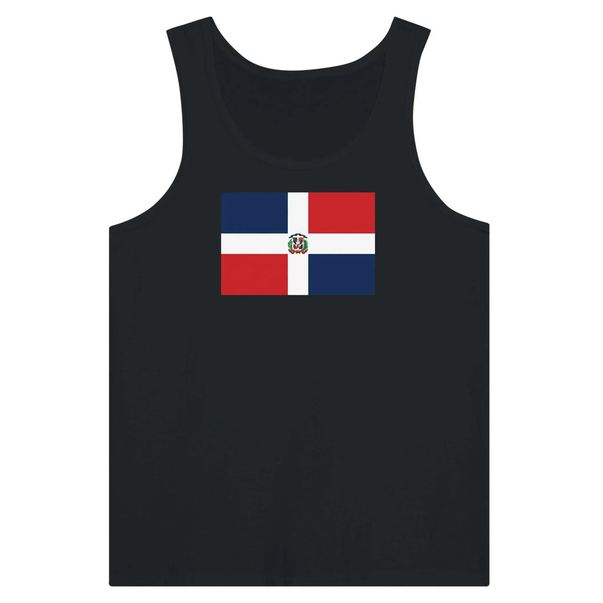 Débardeur drapeau république dominicaine tissu léger coton