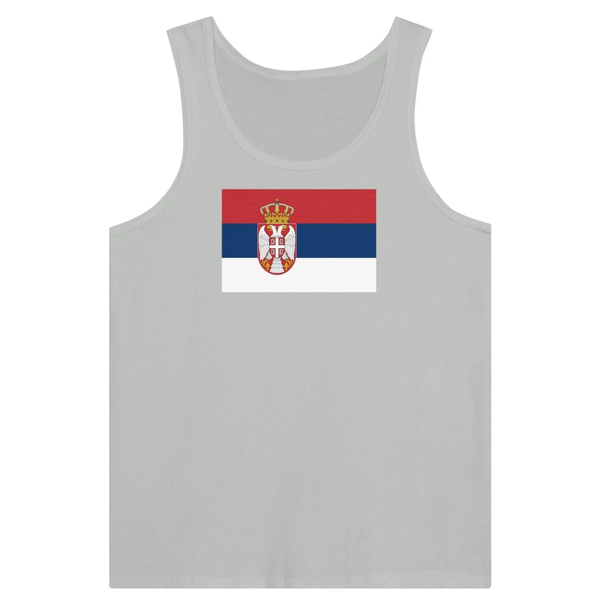 Débardeur drapeau serbie tissu léger douceur supérieure