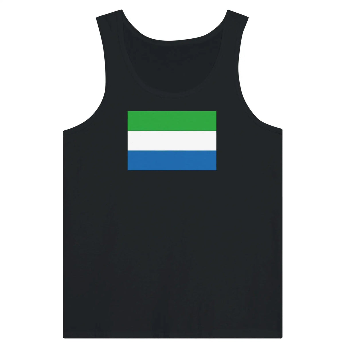 Débardeur drapeau sierra leone coton peigné tissu léger