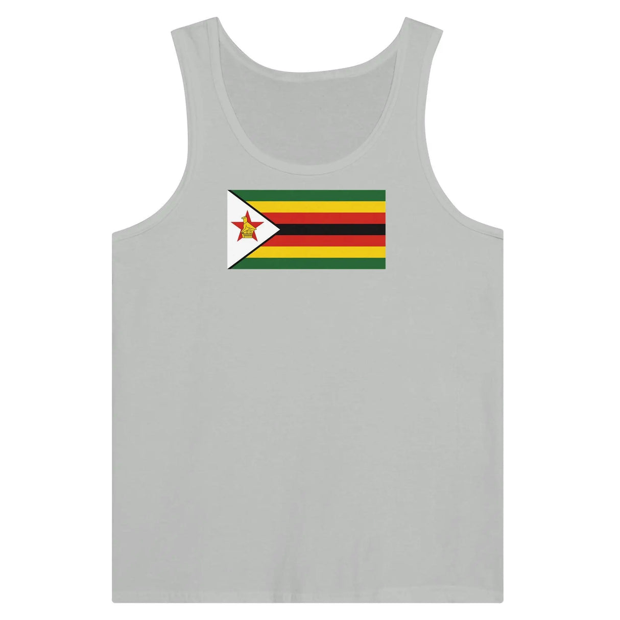 Débardeur drapeau zimbabwe tissu léger coton filé à l’anneau