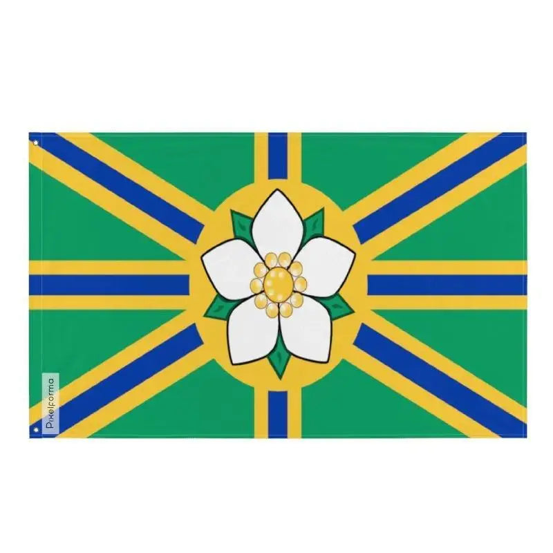 Drapeau abbotsford polyester résistant avec œillets à gauche
