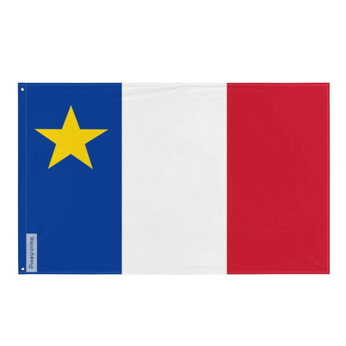 Drapeau acadie polyester résistant double ourlet oeillets