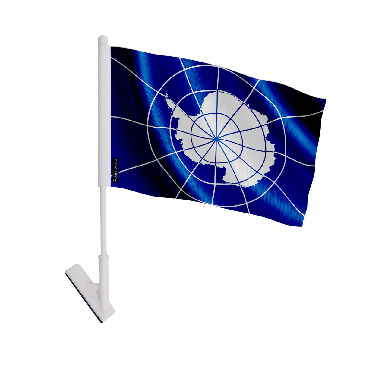 Drapeau adhésif antarctique polyester facile à coller