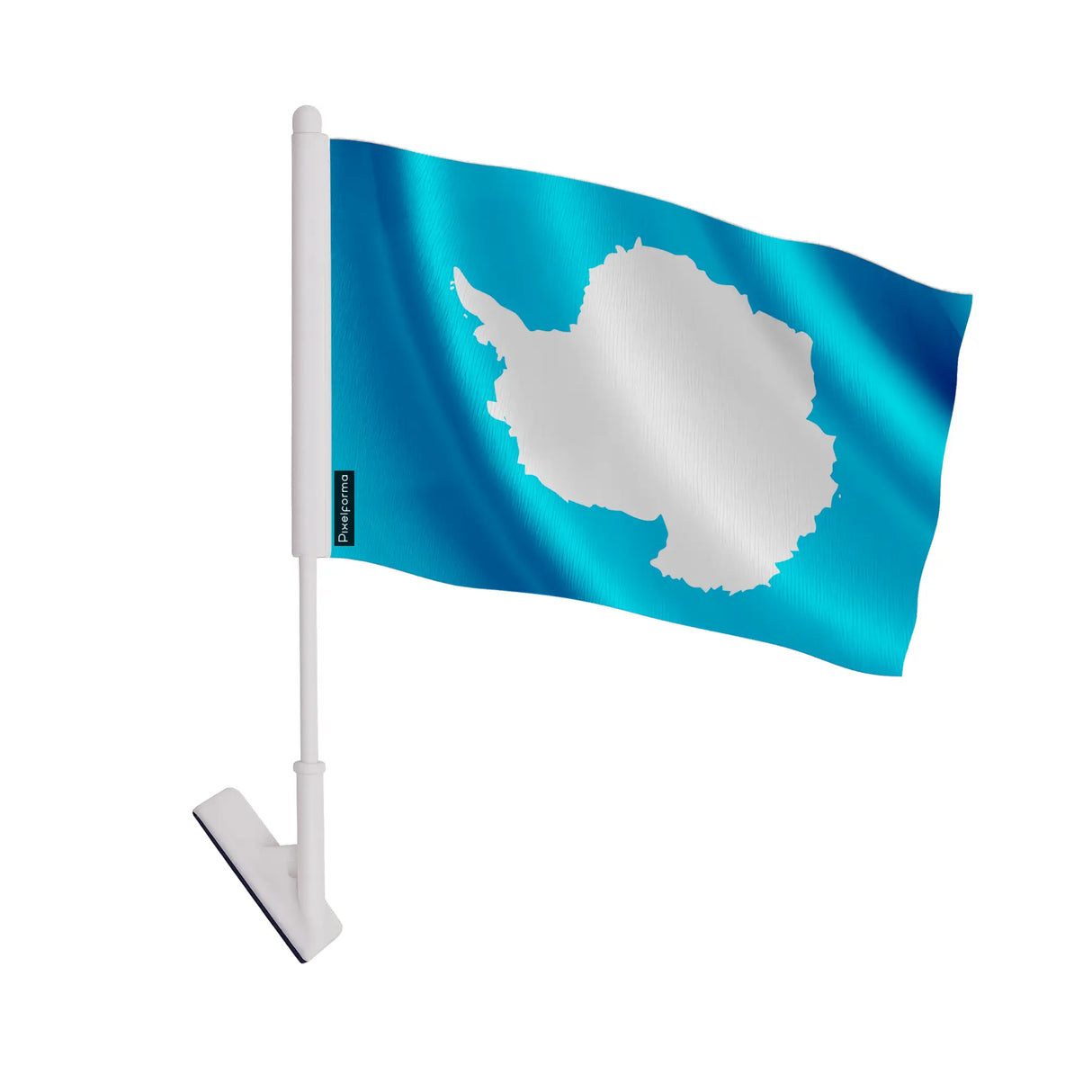 Drapeau adhésif antarctique polyester souple facile à coller