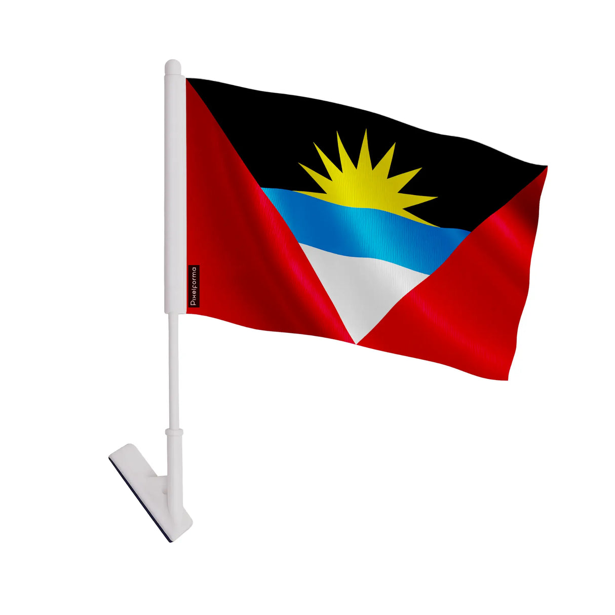 Drapeau adhésif antigua-et-barbuda polyester facile à coller