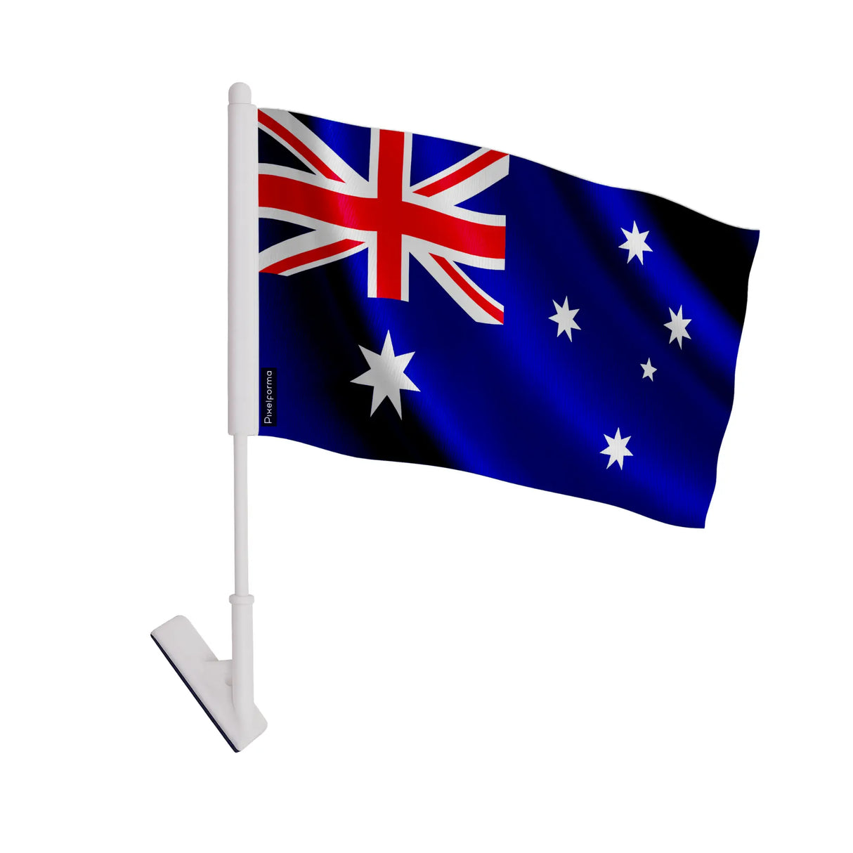Drapeau adhésif australie polyester souple facile à coller
