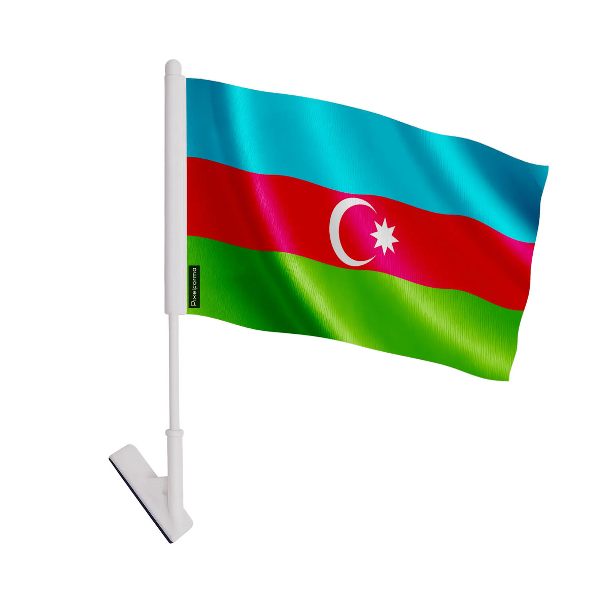 Drapeau adhésif azerbaïdjan polyester facile à coller