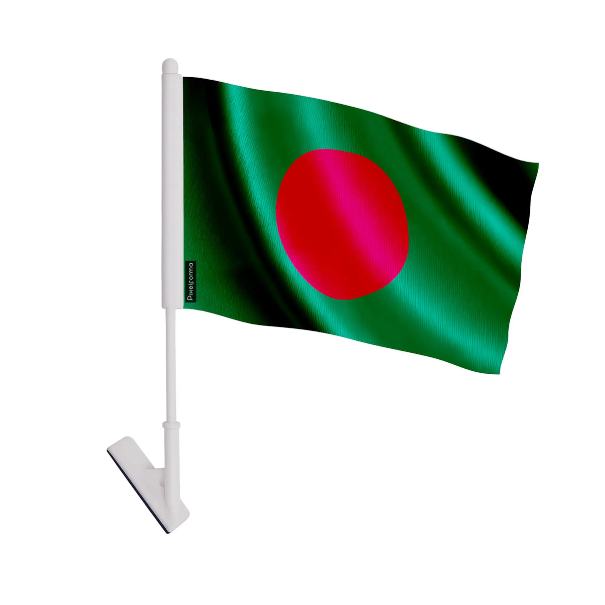 Drapeau adhésif bangladesh polyester souple facile à coller