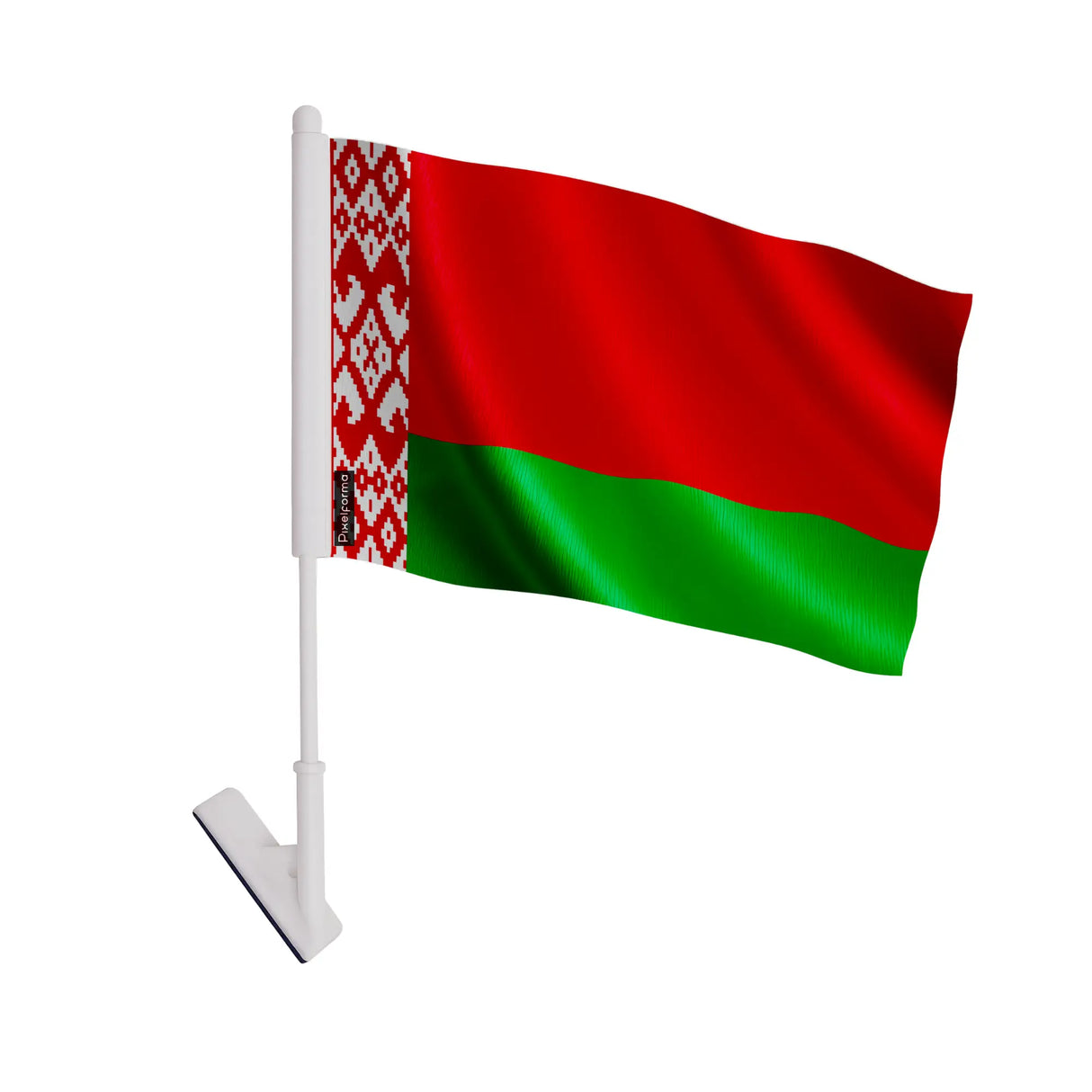 Drapeau adhésif biélorussie polyester souple facile à coller